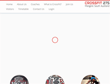 Tablet Screenshot of crossfit275.com